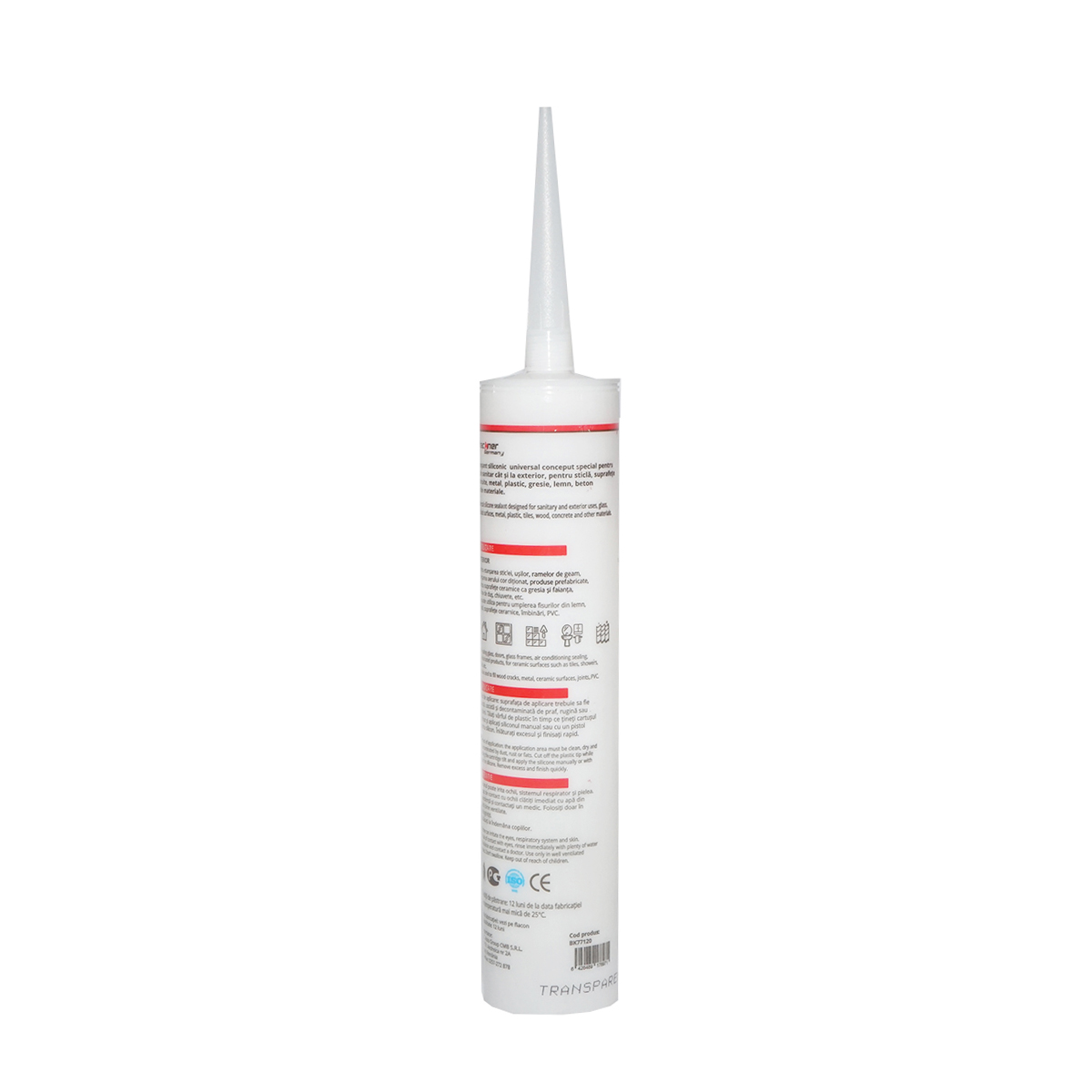 Silicon transparent universal interior/exterior 300ml Breckner Germany - imagine 2
