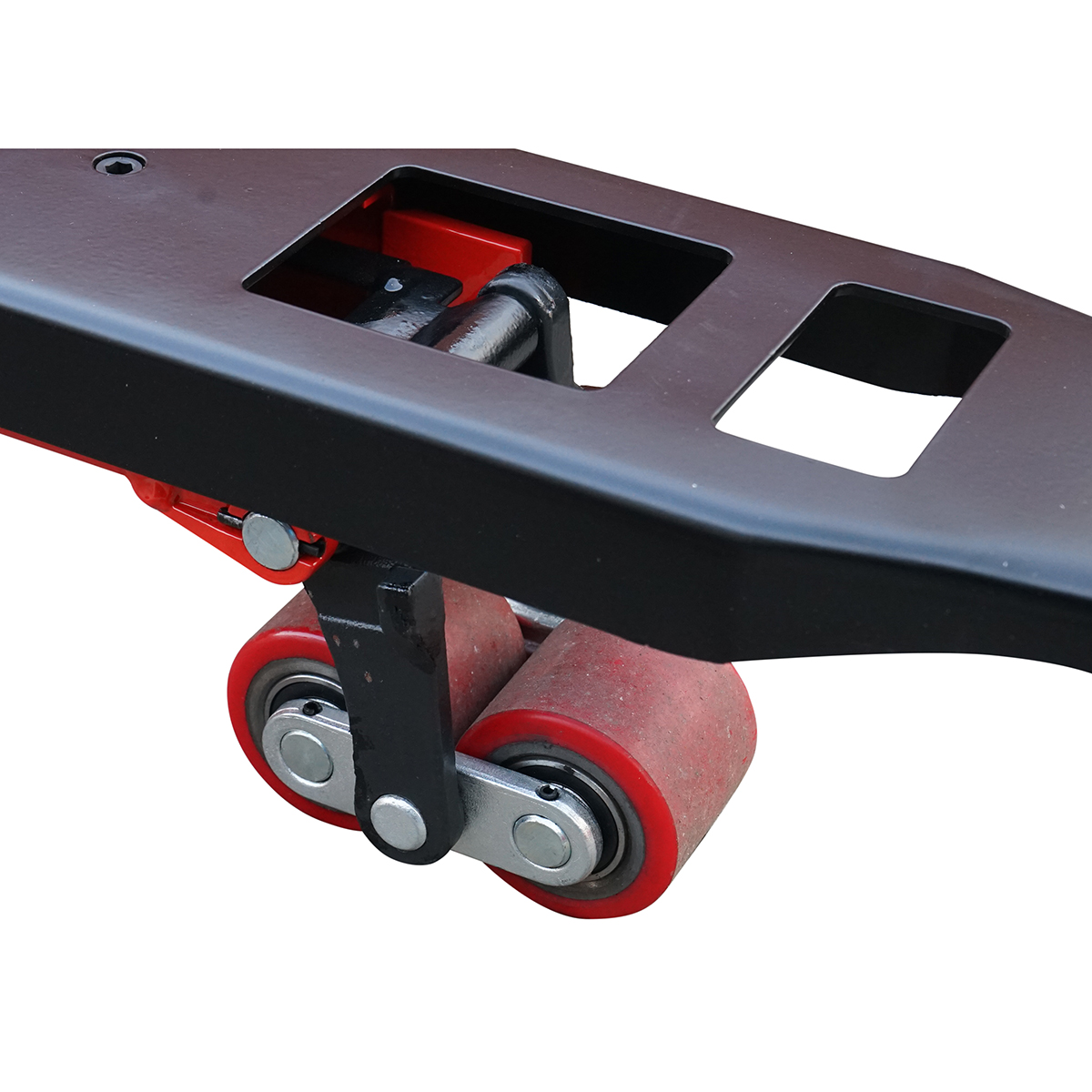 Transpalet manual 2T cu cantar electronic si roata de silicon Breckner Germany - imagine 9