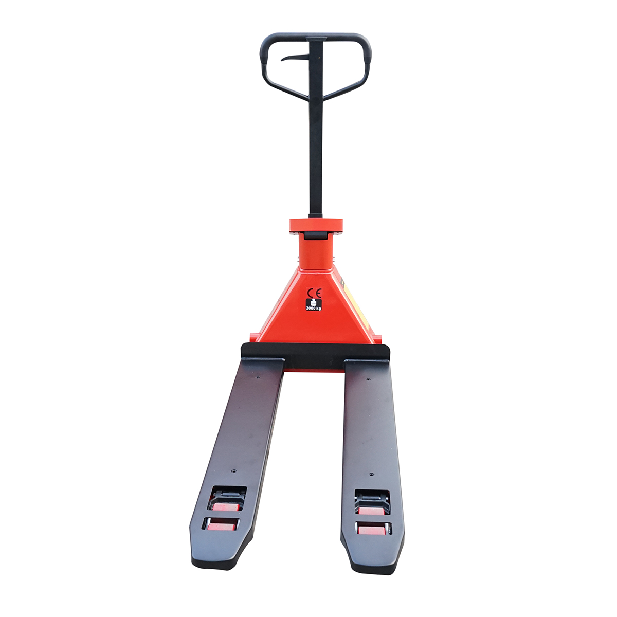 Transpalet manual 2T cu cantar electronic si roata de silicon Breckner Germany - imagine 4