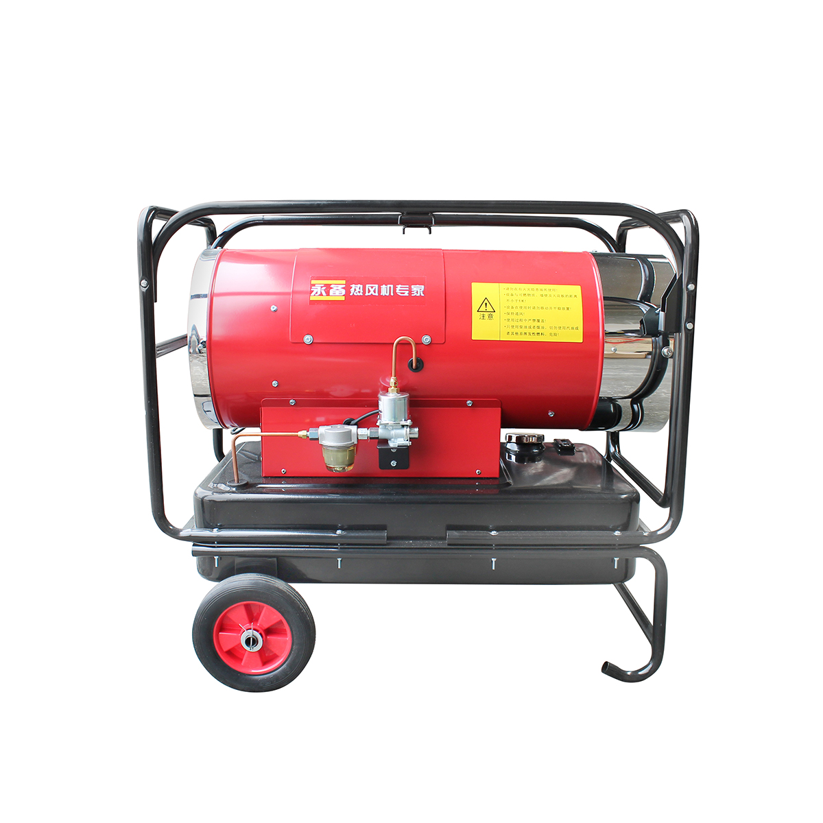 Incalzitor aer pe motorina si electric 220V, consum 3.5L/h, rezervor 45L, capacitate 1000 m³/h - imagine 2