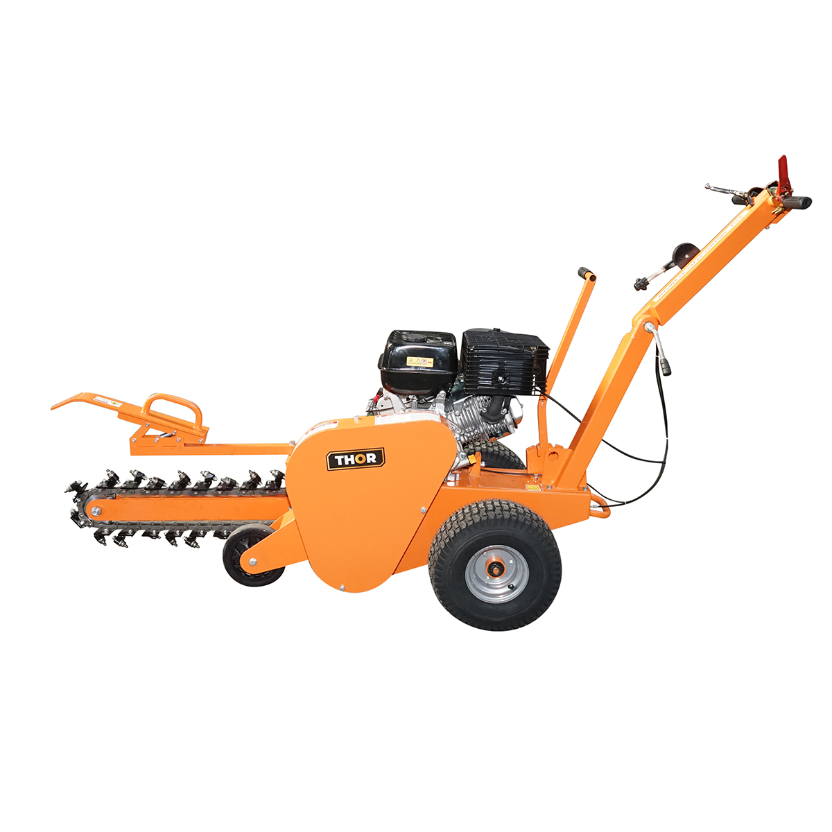 Masina de sapat santuri 15 CP latime de lucru 100mm adancime 600mm Thor - imagine 2