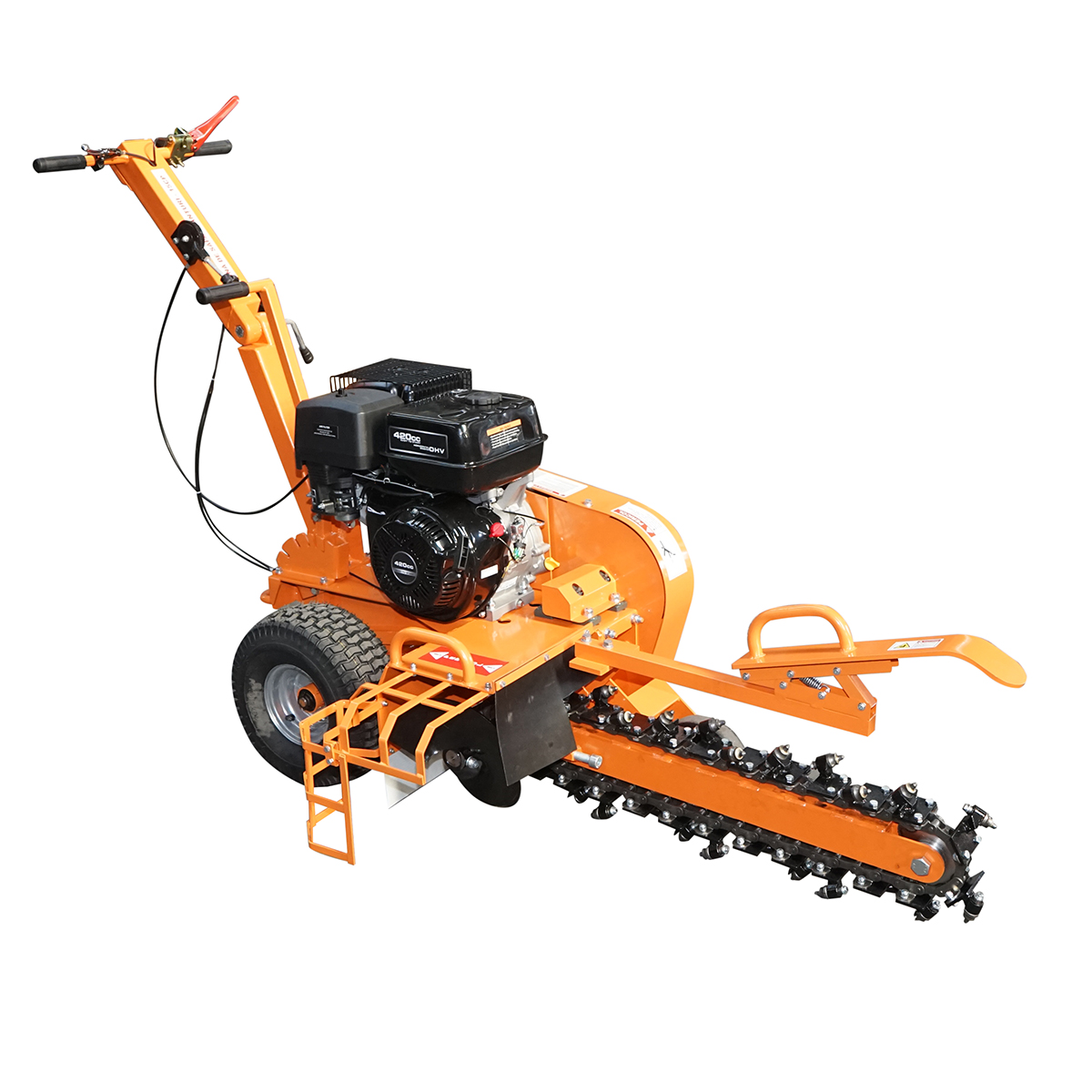 Masina de sapat santuri 15 CP latime de lucru 100mm adancime 600mm Thor - imagine 5