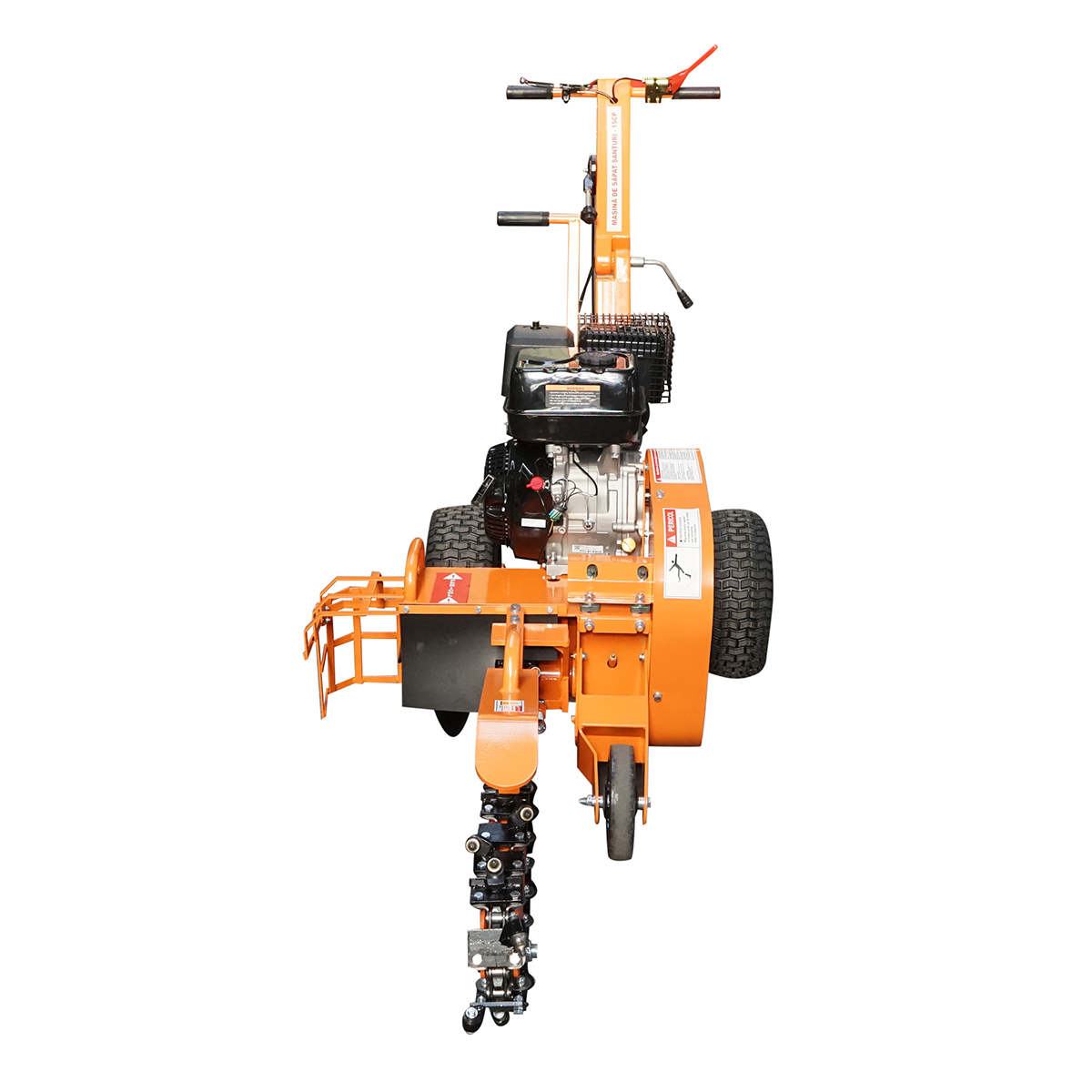 Masina de sapat santuri 15 CP latime de lucru 100mm adancime 600mm Thor - imagine 3