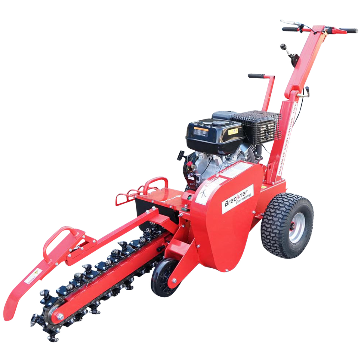 Masina de sapat santuri 15 CP latime de lucru 100mm adancime 600mm Breckner Germany