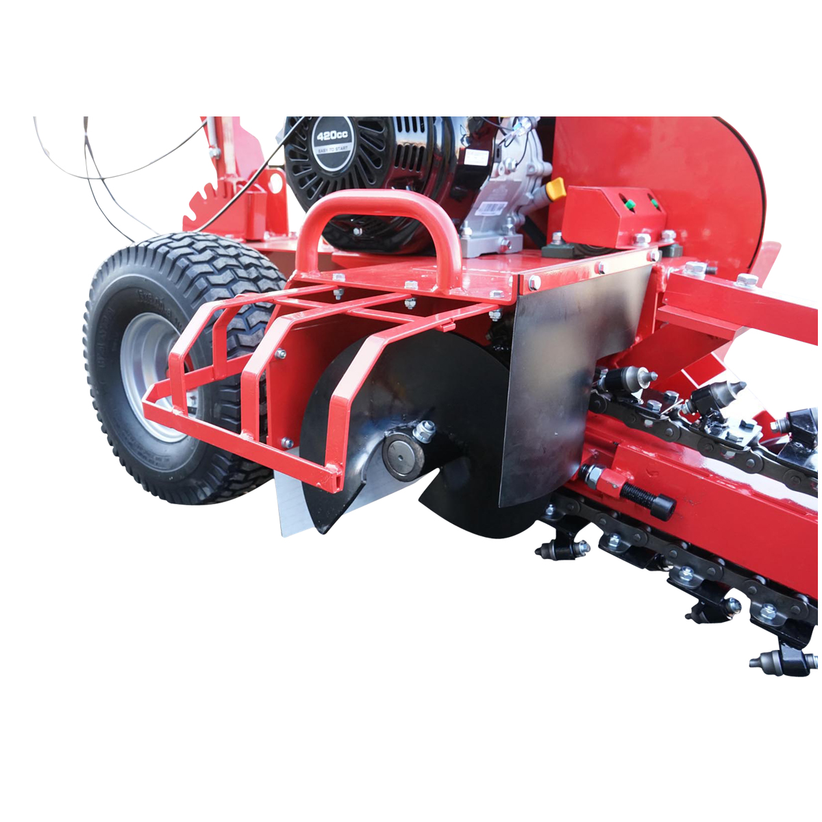 Masina de sapat santuri 15 CP latime de lucru 100mm adancime 600mm Breckner Germany - imagine 14