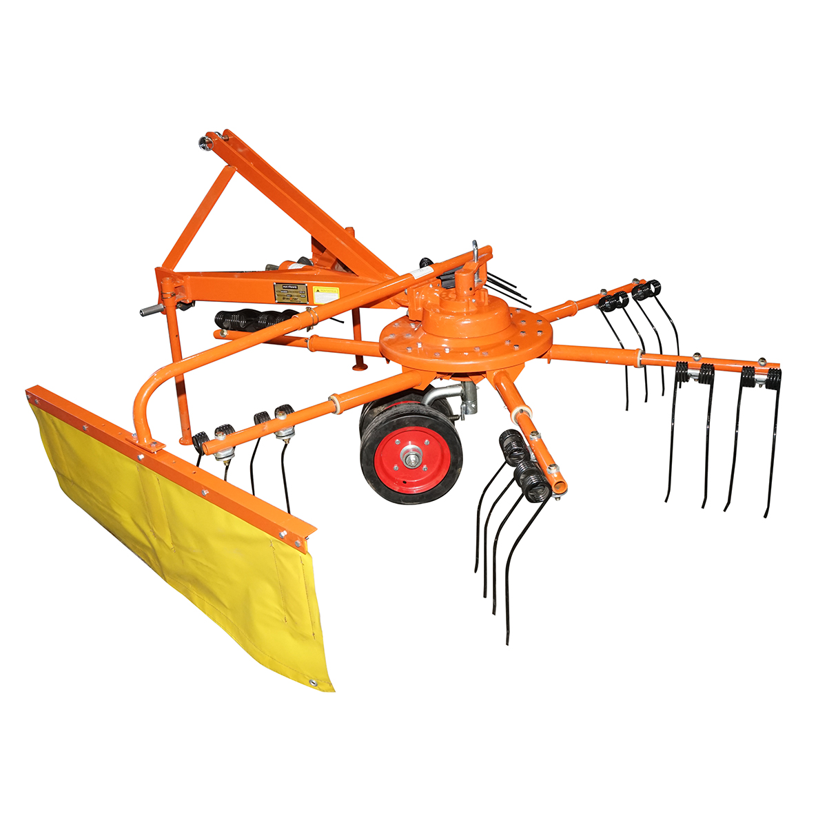 Grebla rotativa tip paianjen cu 6 brate, latime de lucru 1.80m, putere necesara 15-50CP 220Kg Konig Traktoren - imagine 4