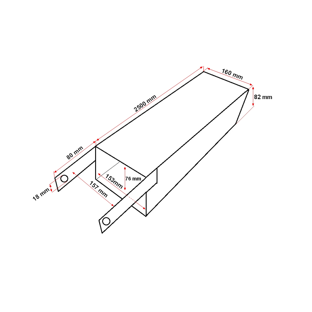 Prelungitoare lame 2,5m pentru motostivuitor 3 Tone - imagine 5