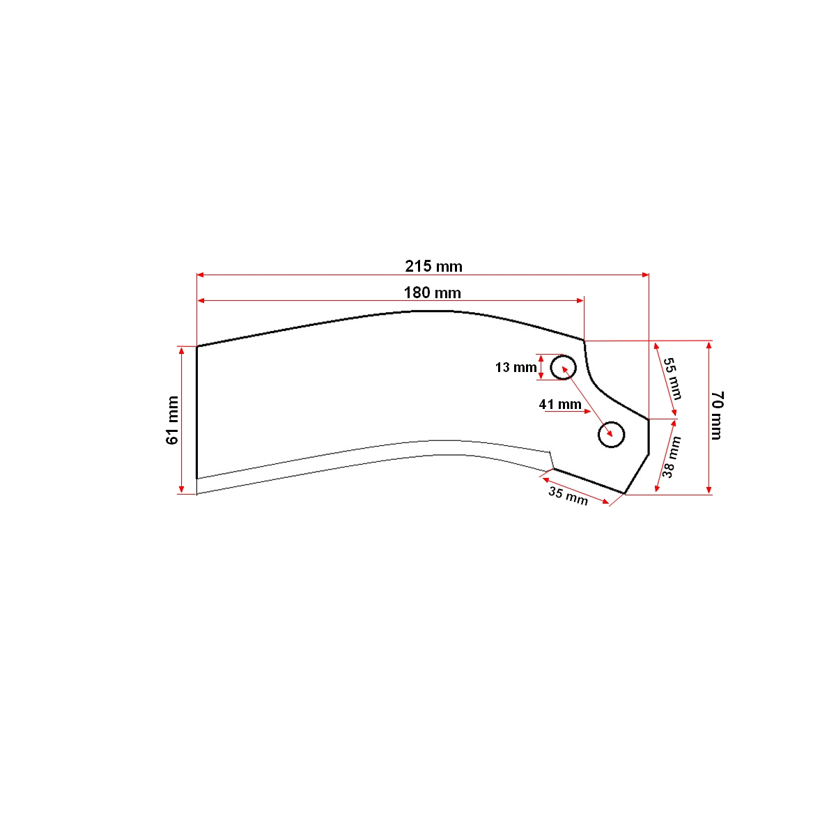Cutit stanga pentru freza TS - imagine 5
