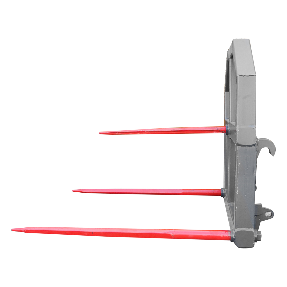 Furca cu 3 tepuse 2x1100mm 1x800mm pentru manipulare baloti greutate maxima 1500kg - imagine 3