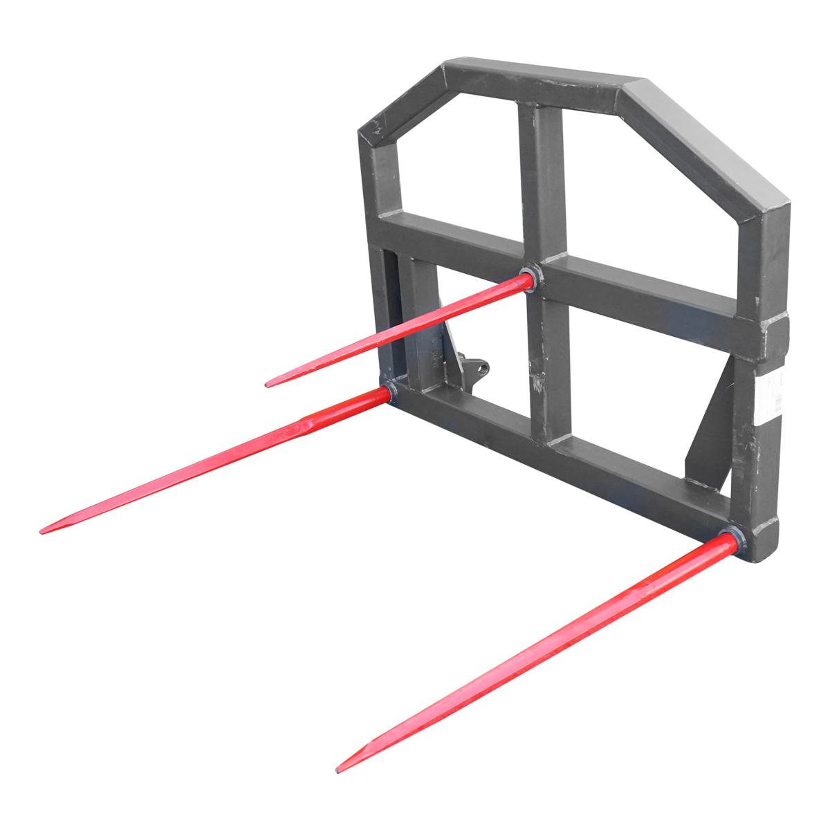 Furca cu 3 tepuse 2x1100mm 1x800mm pentru manipulare baloti greutate maxima 1500kg - imagine 2