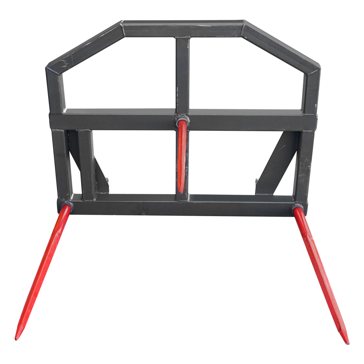 Furca cu 3 tepuse 2x1100mm 1x800mm pentru manipulare baloti greutate maxima 1500kg