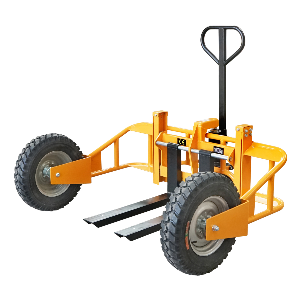 Transpalet pentru teren accidentat, sarcina maxima 1T, lungime furci 800mm - imagine 3