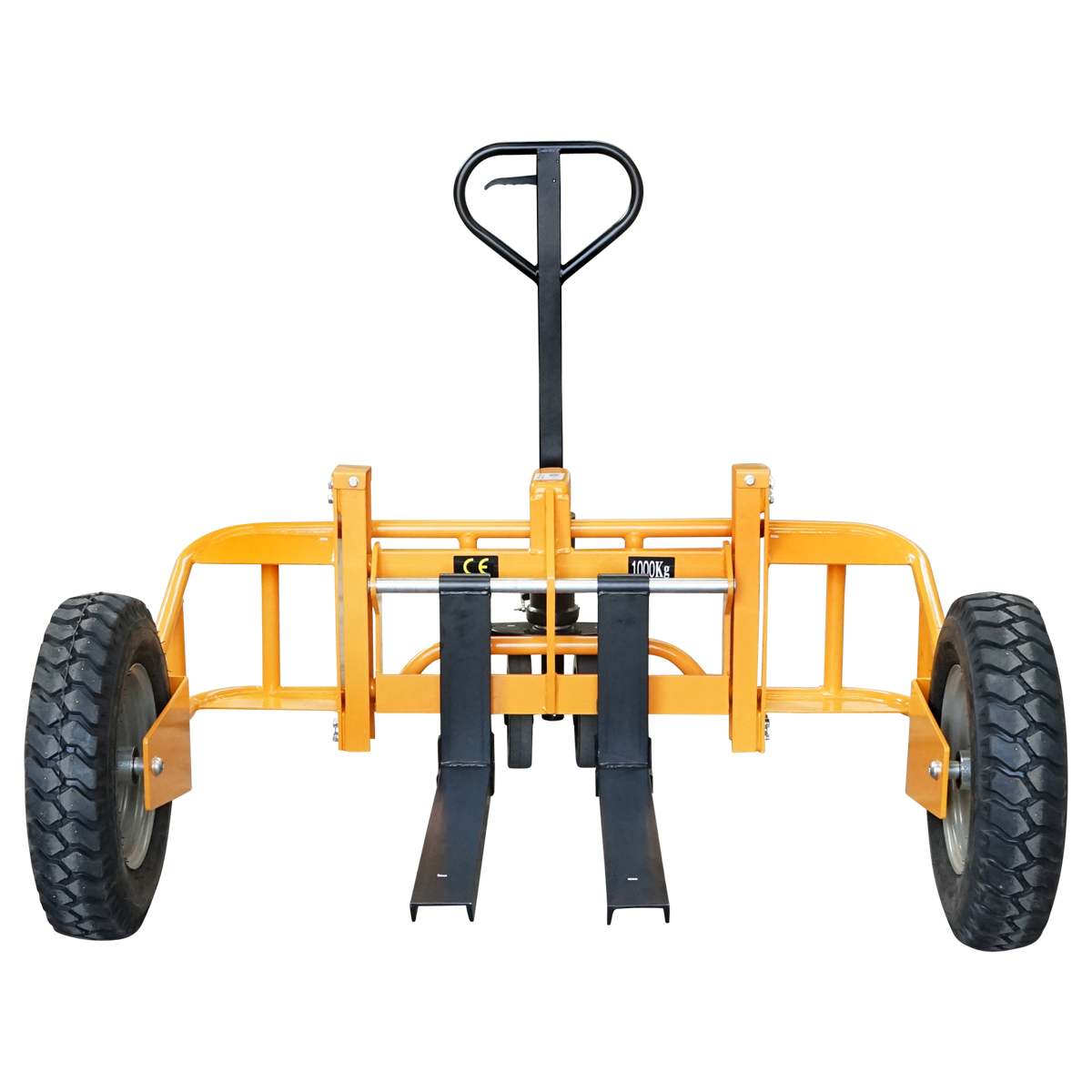 Transpalet pentru teren accidentat, sarcina maxima 1T, lungime furci 800mm - imagine 2