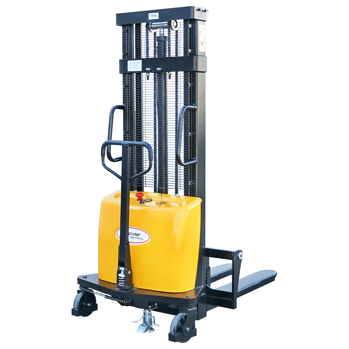 Transpalet semi-electric cu sarcina maxima 1.5T, inaltime ridicare 3000mm, furci 1150mm Breckner Germany - imagine 6