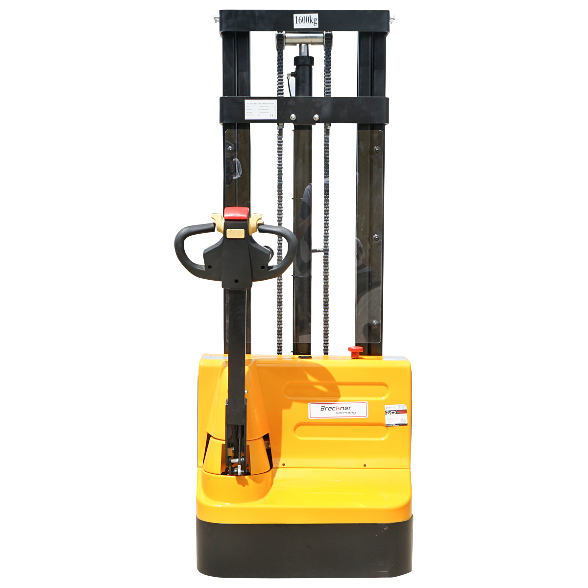 Transpalet electric cu sarcina maxima 1.6T, inaltime ridicare 3000mm, furci 1150mm Breckner Germany - imagine 4