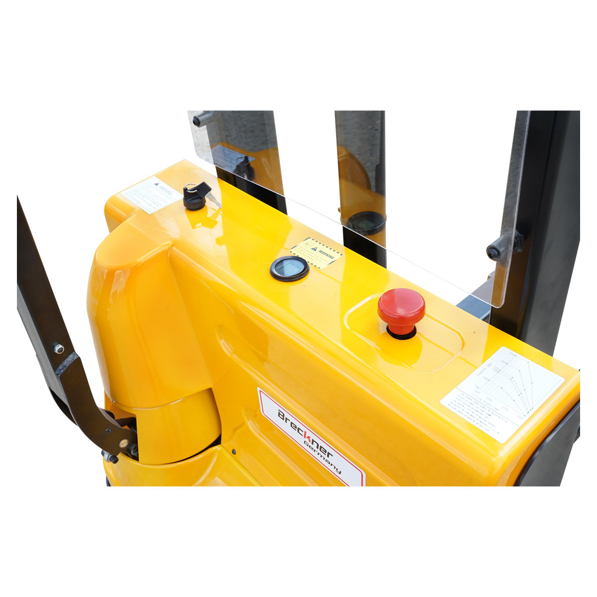 Transpalet electric cu sarcina maxima 1.6T, inaltime ridicare 3000mm, furci 1150mm Breckner Germany - imagine 13