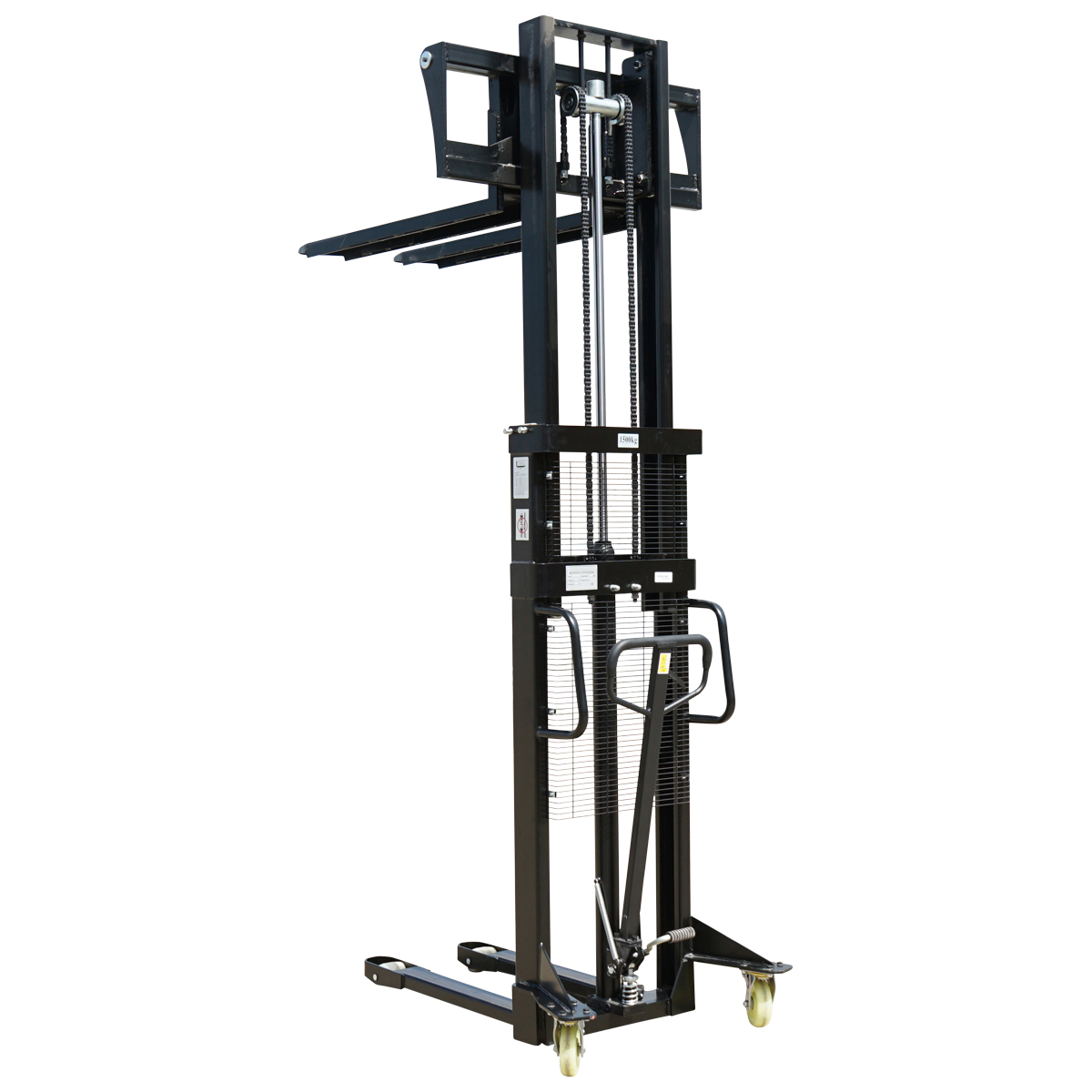 Transpalet manual cu sarcina maxima 1.5T, inaltime ridicare 2500mm, furci 1150mm Breckner Germany - imagine 6