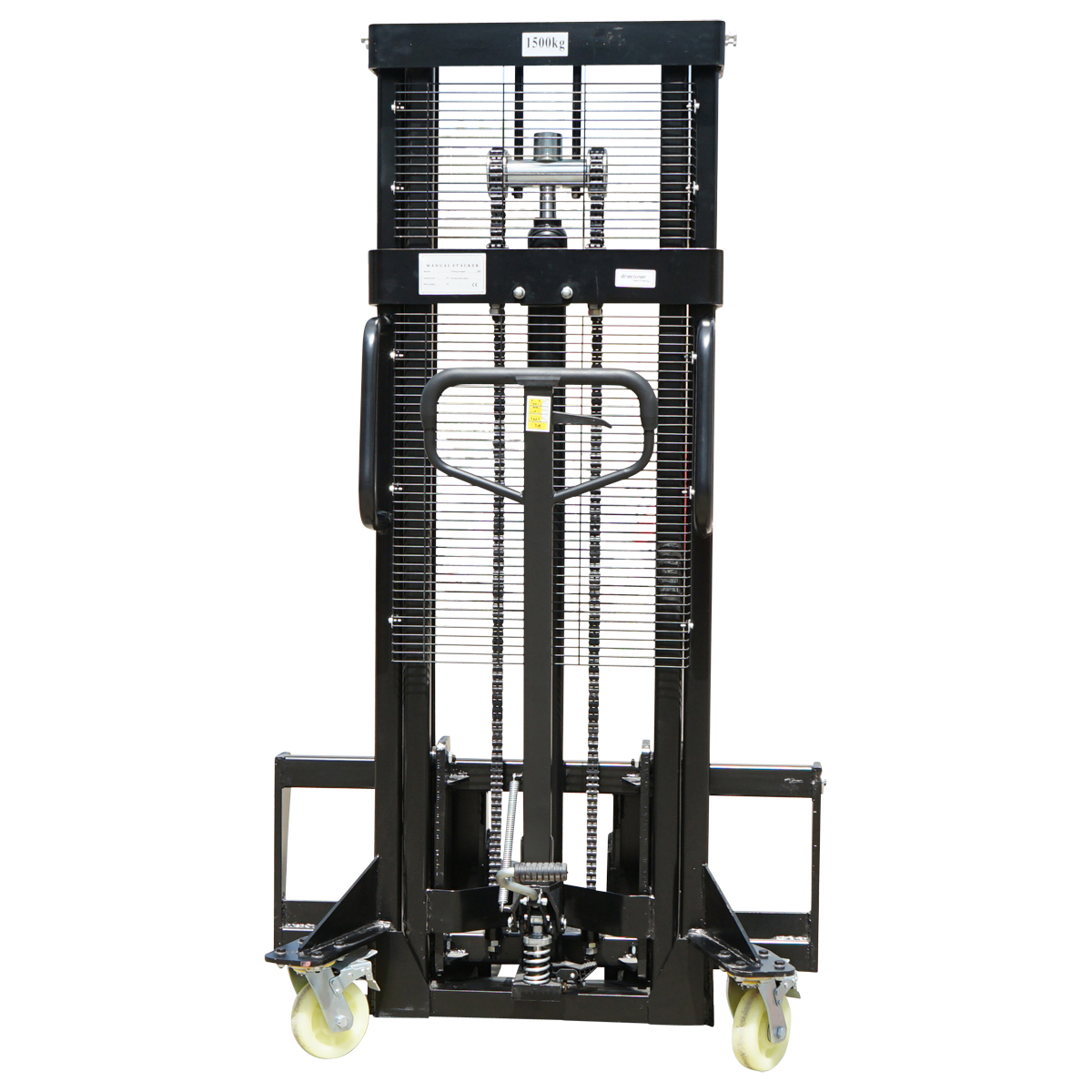 Transpalet manual cu sarcina maxima 1.5T, inaltime ridicare 2500mm, furci 1150mm Breckner Germany - imagine 4