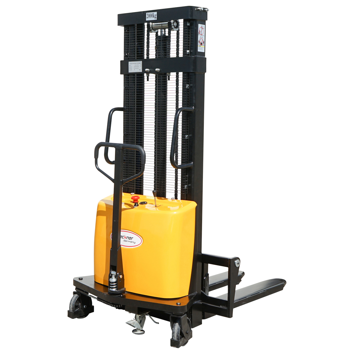 Transpalet semi-electric cu sarcina maxima 2T, inaltime ridicare 3000mm, furci 1150mm Breckner Germany - imagine 4