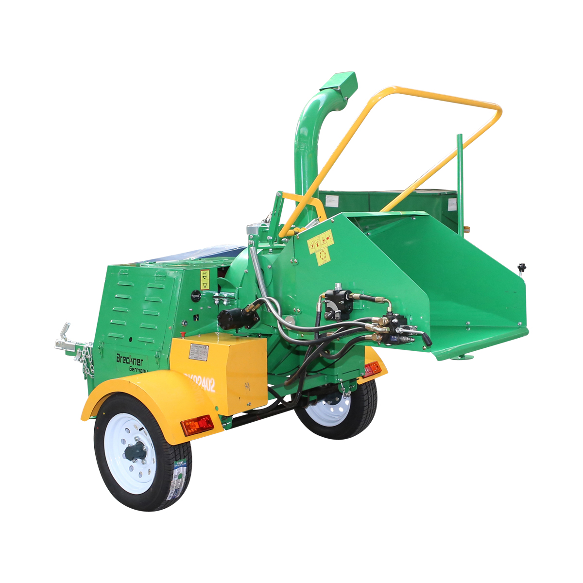 Tocator crengi 22CP tractabil diametru lemn 150mm buncar 200x200mm Breckner Germany - imagine 4