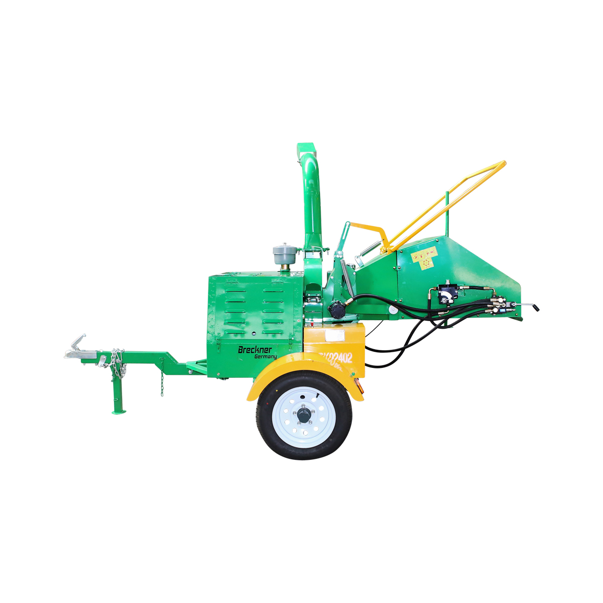 Tocator crengi 22CP tractabil diametru lemn 150mm buncar 200x200mm Breckner Germany - imagine 2