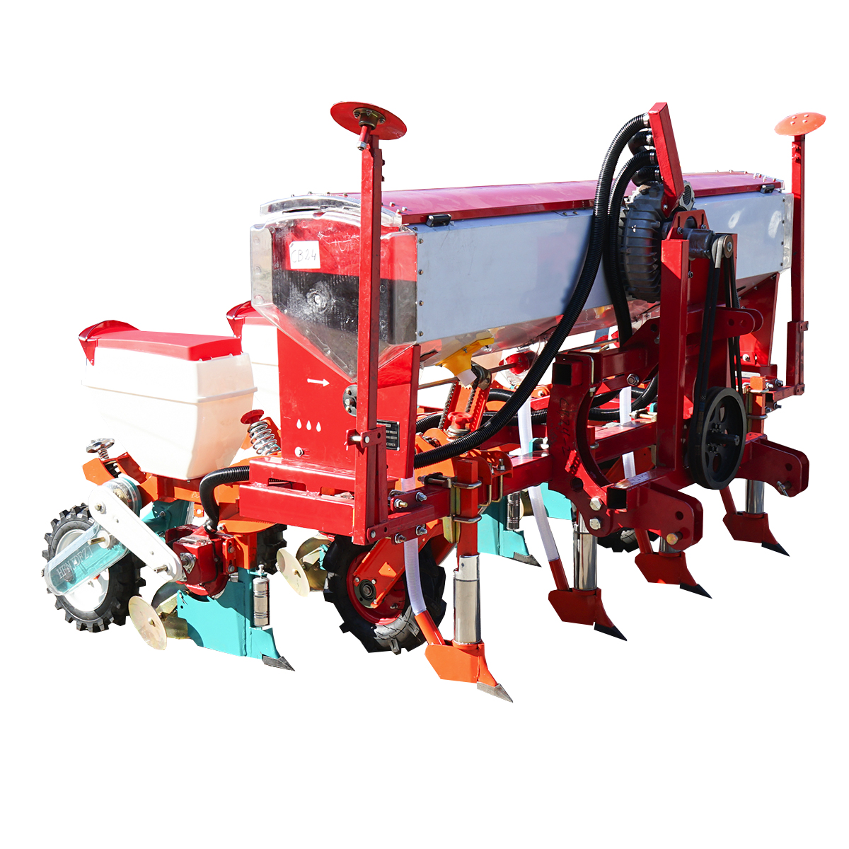 Semanatoare porumb 4 sector cu exhaustor Konig Traktoren - imagine 3