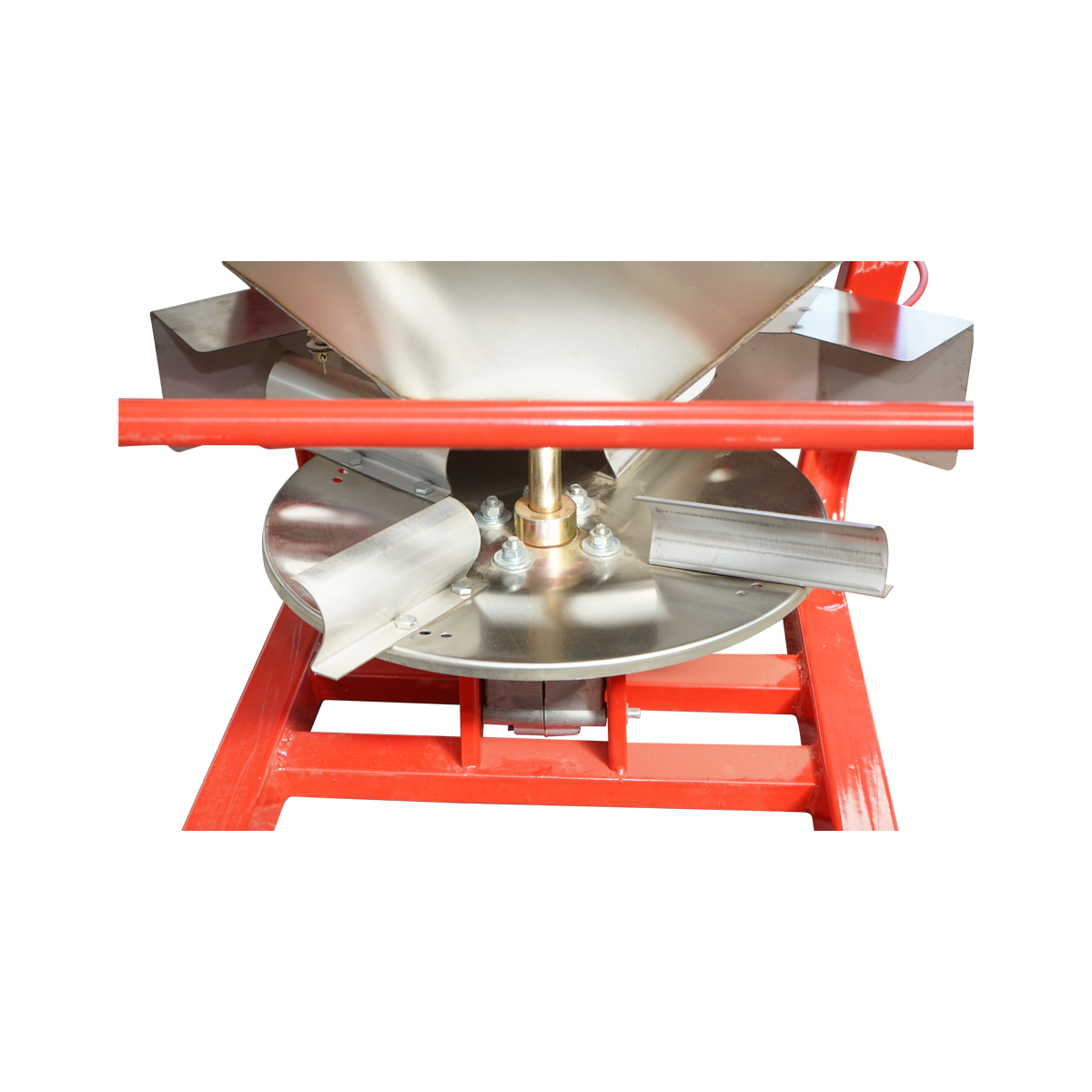 Distribuitor ingrasaminte din inox FLS400 cu cardan inclus si buncar de 400 Kg - imagine 3