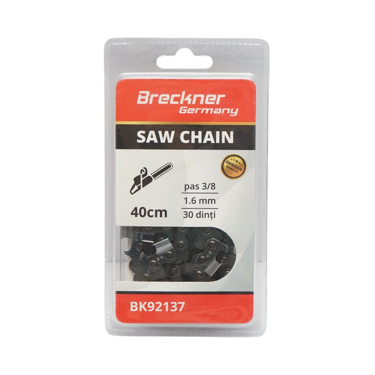 Lant drujba pas 3/8, 30 de dinti, 1.6mm, lungime 40cm Breckner Germany