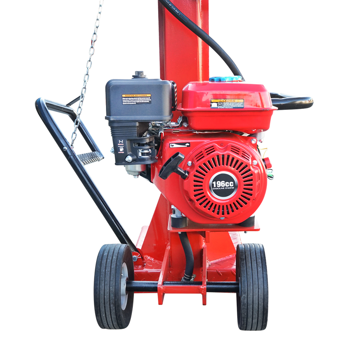 Despicator lemne vertical cu motor pe benzina 196CC, putere despicare 14T, bustean 1040x400mm Breckner Germany - imagine 8