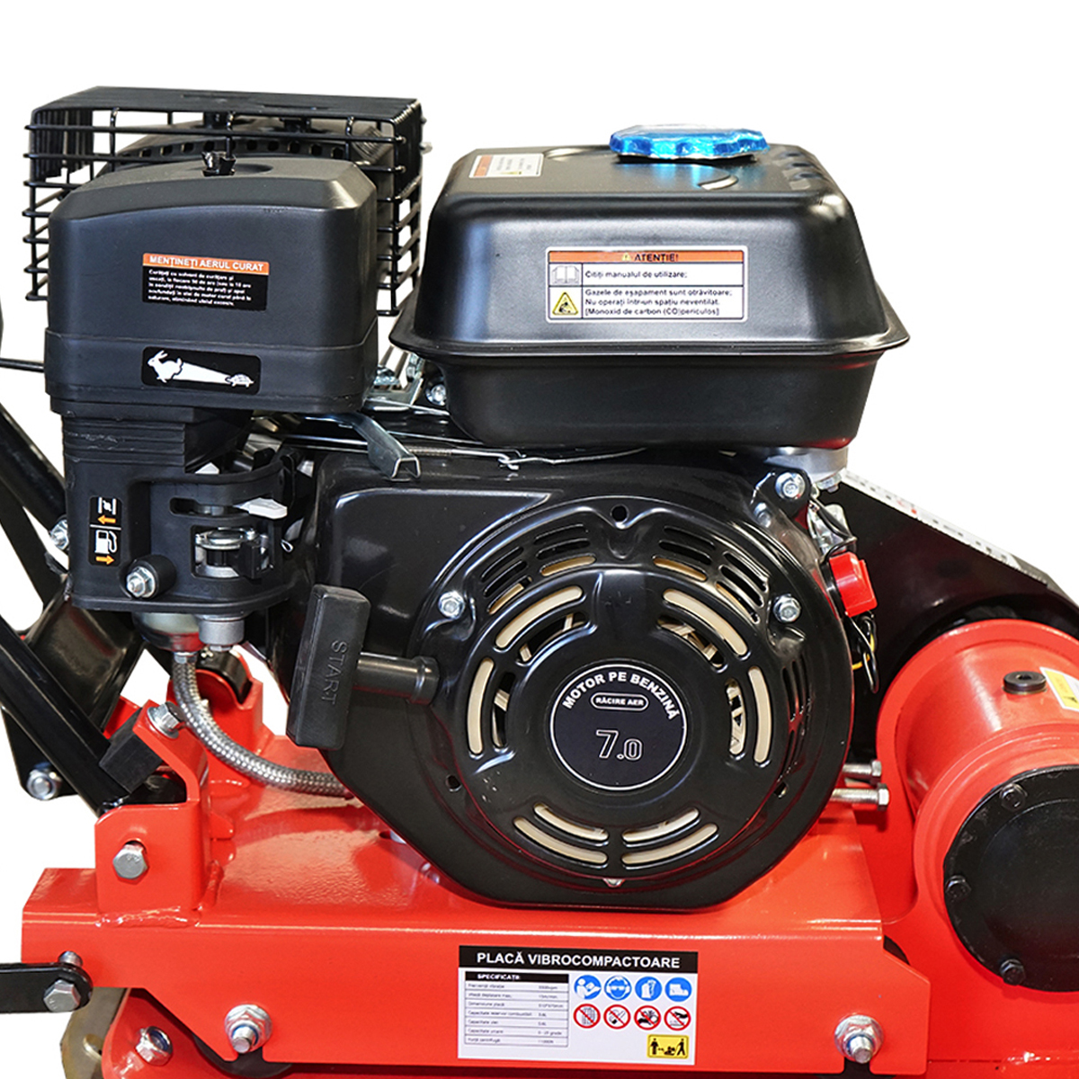 Placa compactoare C60-A cu suprafata de lucru 510x370mm, motor standard euro 5, 78CC/6.5CP, 5900 rot/min 58Kg Breckner Germany - imagine 12