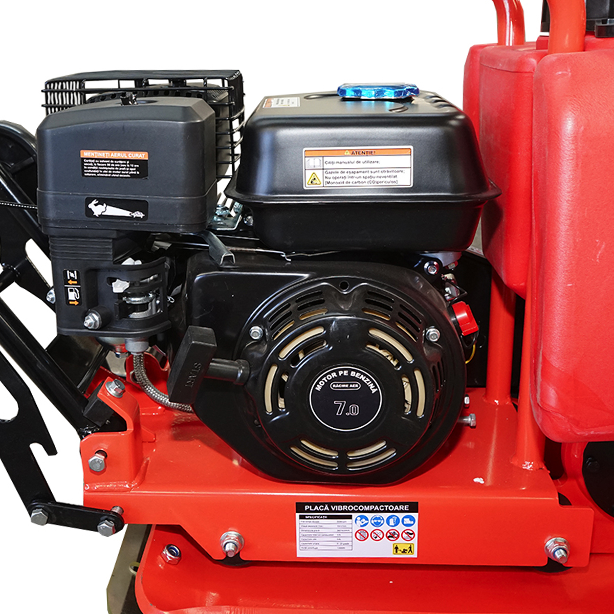 Placa compactoare C90-B cu suprafata de lucru 540x420mm, motor standard euro 5, 196CC/6.5CP, 5500 rot/min 80Kg cu rezervor apa Breckner Germany - imagine 12