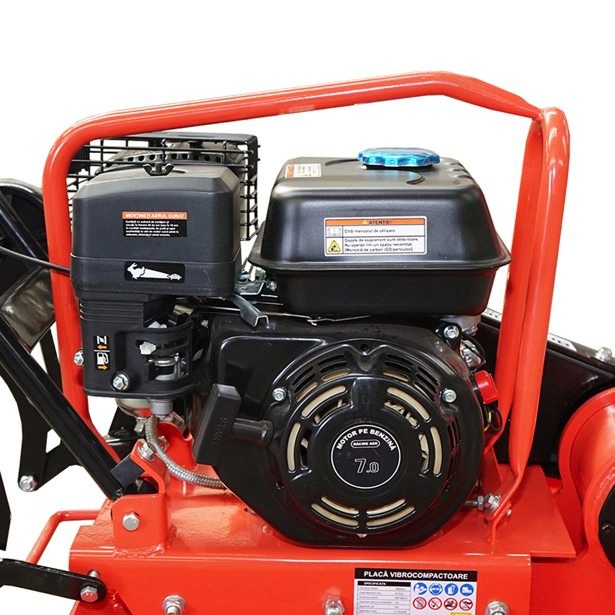 Placa compactoare C100-A cu suprafata de lucru 690x460mm, motor standard euro 5, 196CC/6.5CP, 5400 rot/min 106Kg Breckner Germany - imagine 12