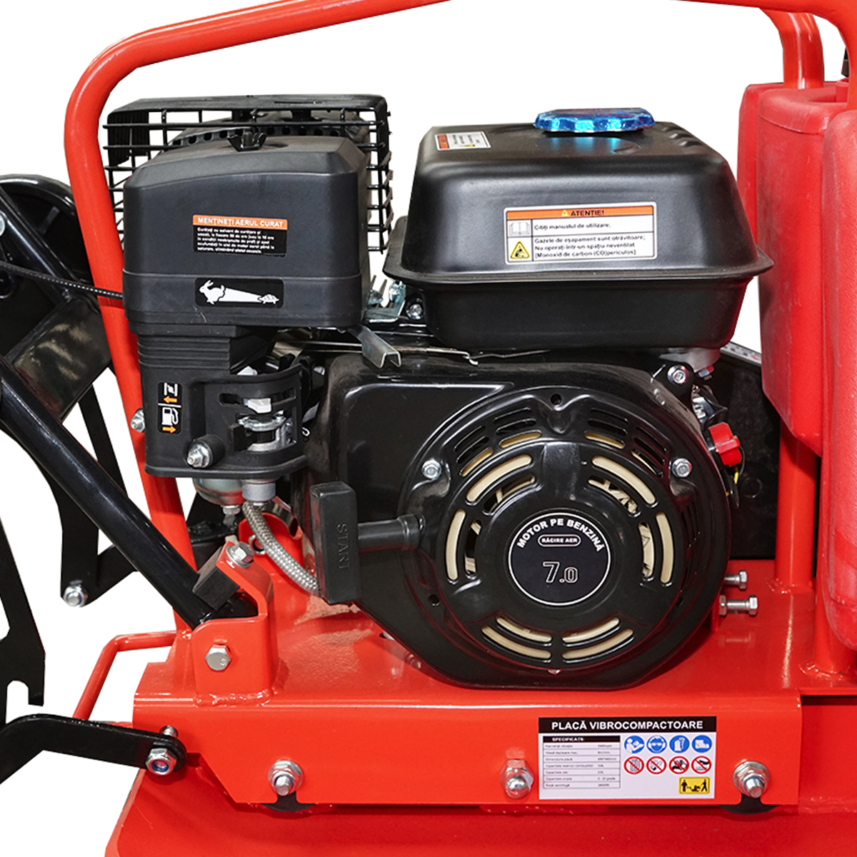 Placa compactoare C100-A cu suprafata de lucru 690x460mm, motor standard euro 5, 196CC/6.5CP, 5400 rot/min 106Kg cu rezervor apa Breckner Germany - imagine 12