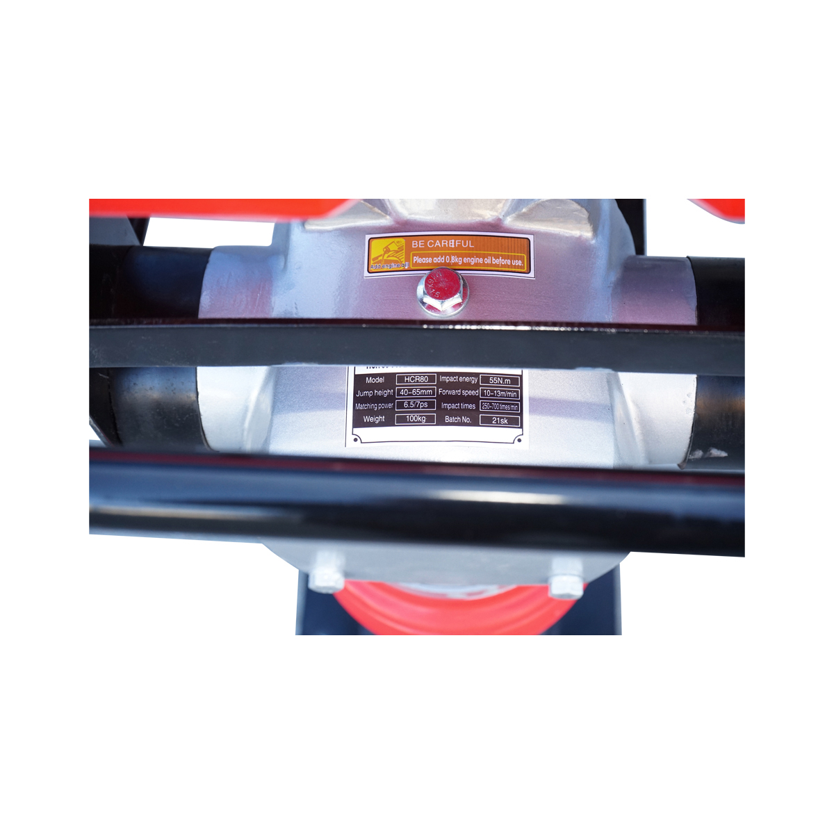 Mai compactor HCR80 cu suprafata de lucru 280x300mm, motor pe benzina Honda 7CP, 55Nm 85Kg Thor - imagine 14