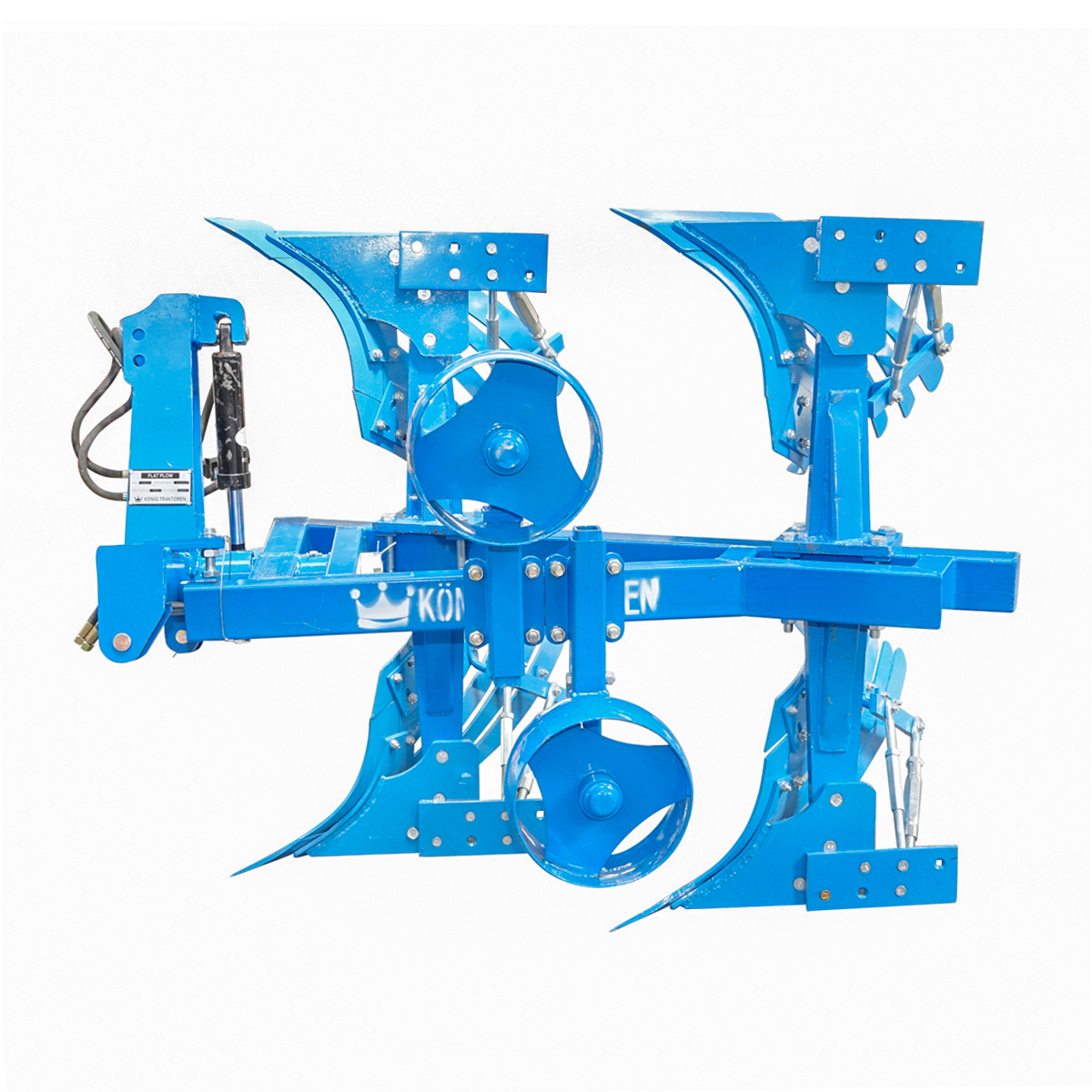 Plug agricol cu 2 trupite si cormane crestate reversibil hidraulic Konig Traktoren - imagine 2