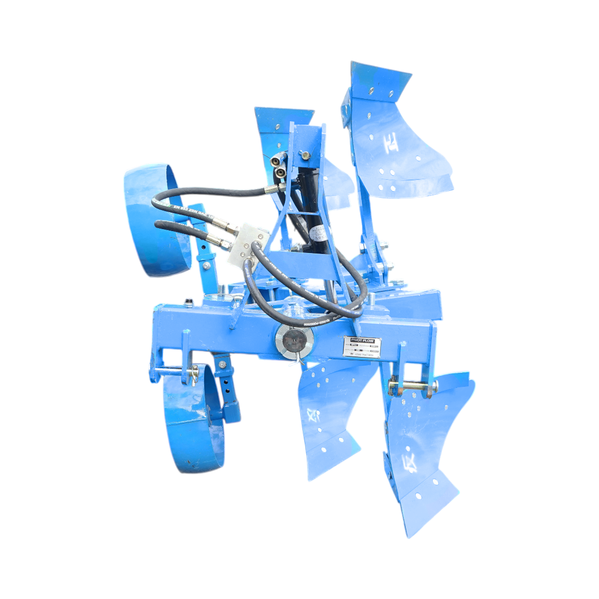 Plug agricol reversibil hidraulic cu 2 trupite, cormane pline Konig Traktoren - imagine 6