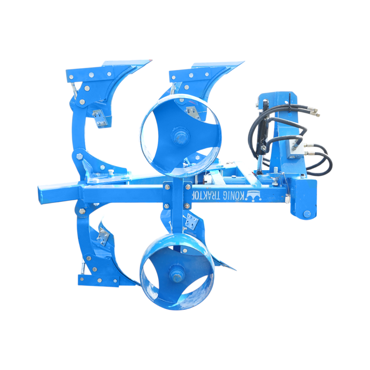 Plug agricol reversibil hidraulic cu 2 trupite, cormane pline Konig Traktoren - imagine 2