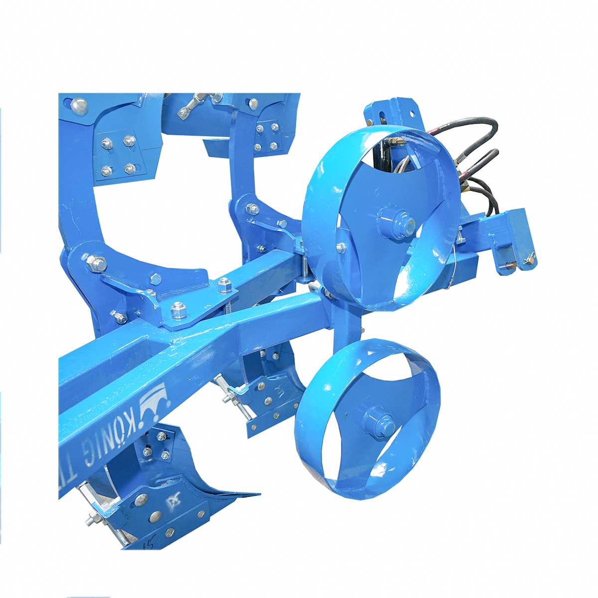 Plug agricol cu 3 trupite reversibil hidraulic, cormane pline Konig Traktoren - imagine 4