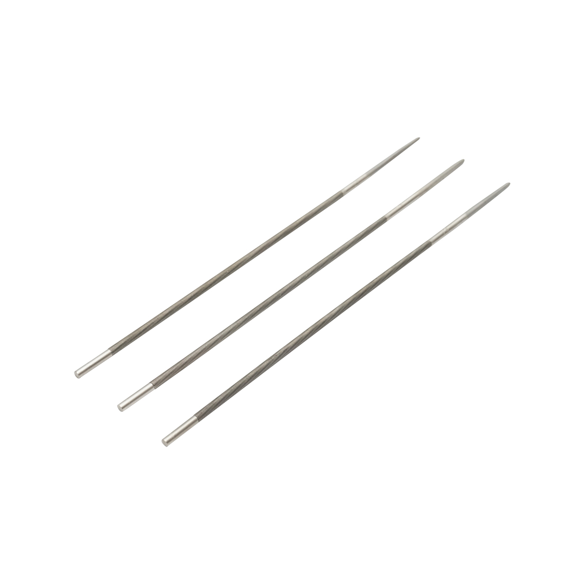 Set 3 pile rotunde ascutit lant drujba 4x200mm Breckner Germany - imagine 2