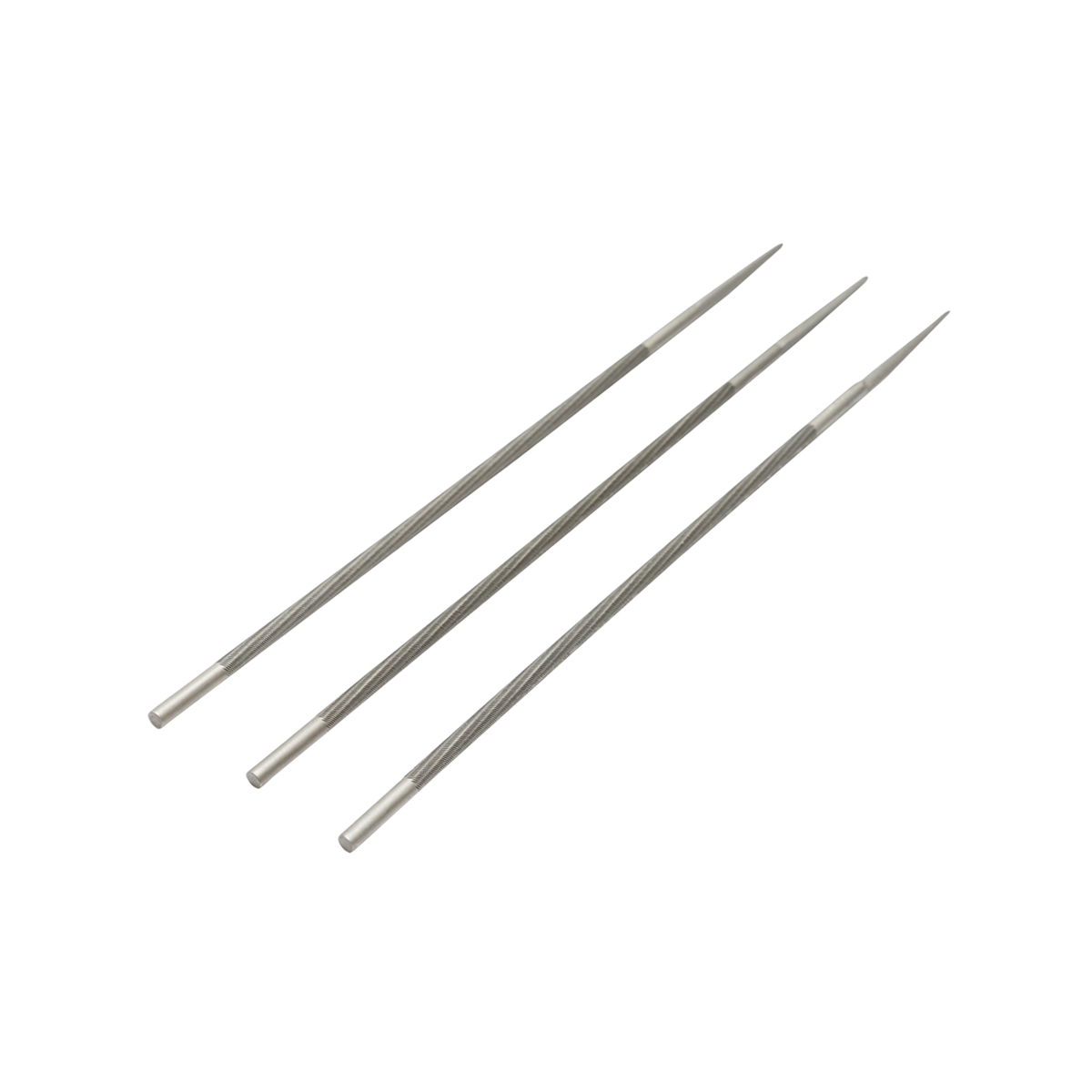 Set 3 pile rotunde ascutit lant drujba 4.5x200mm Breckner Germany - imagine 3