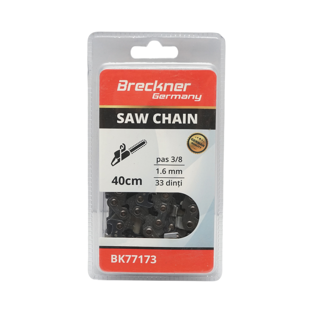 Lant drujba pas 3/8, 33 dinti, 1.6mm, lungime 40cm Breckner Germany