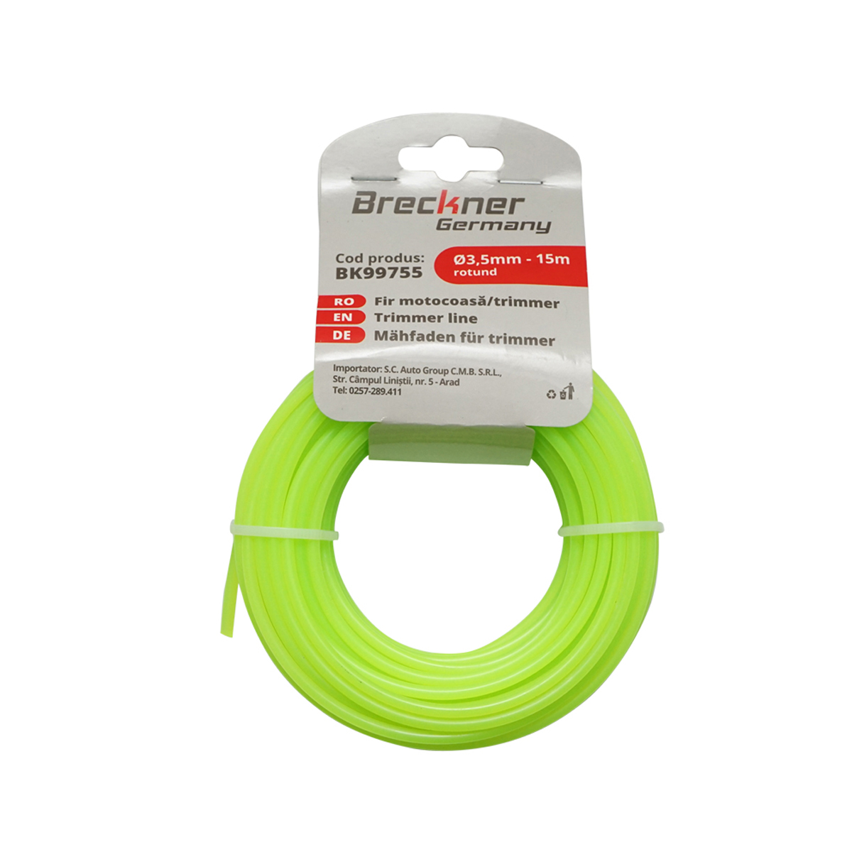 Fir rotund pentru motocoasa 3.5mm x 15m Breckner Germany - imagine 2