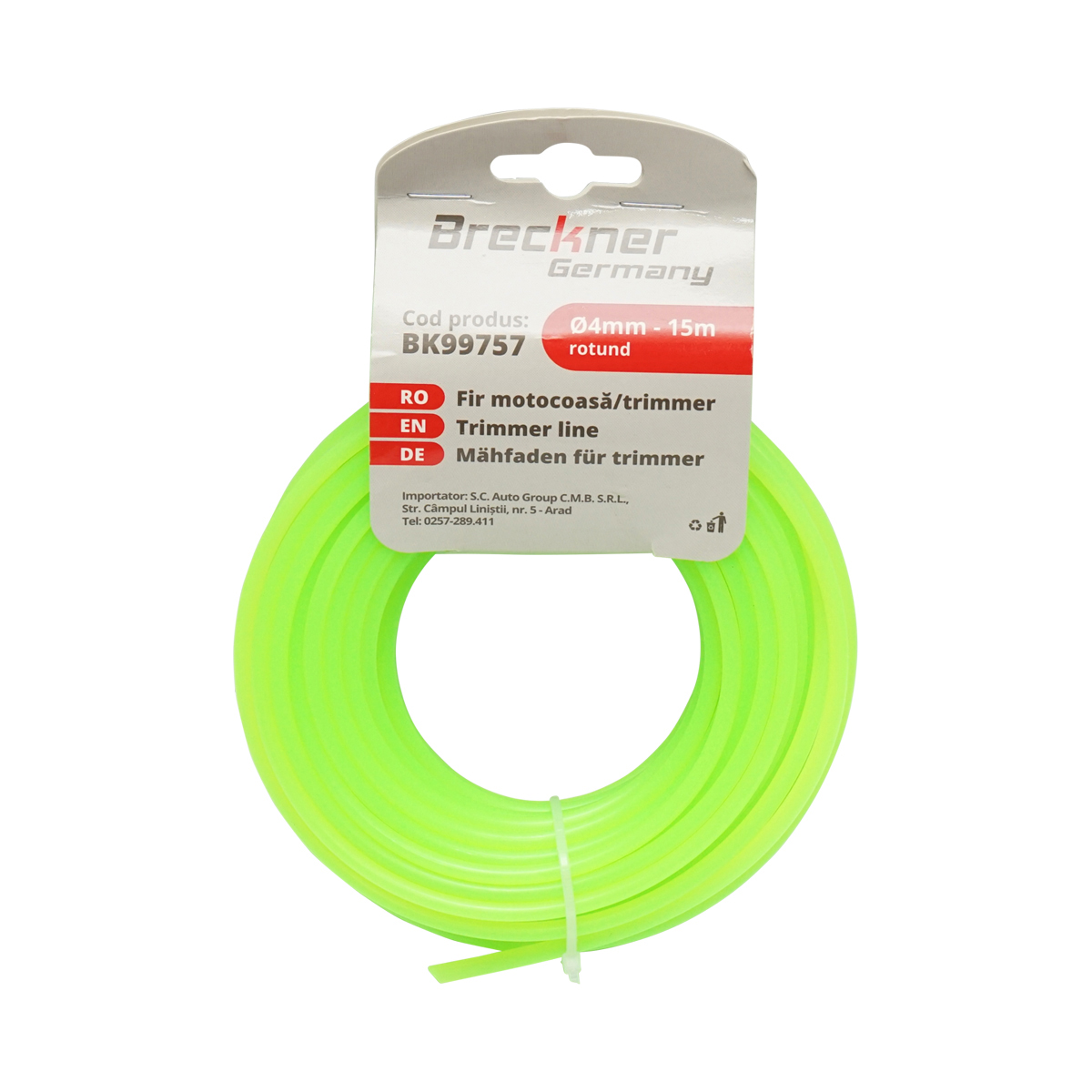 Fir rotund pentru motocoasa 4mm x 15m Breckner Germany - imagine 2