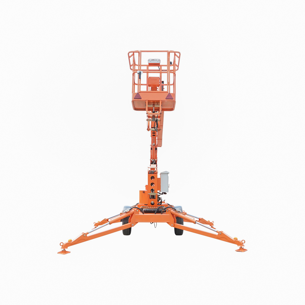 Platforma/nacela pentru lucru la inaltime tip remorca 16m, 200Kg cu telecomanda motor benzina THOR - imagine 2