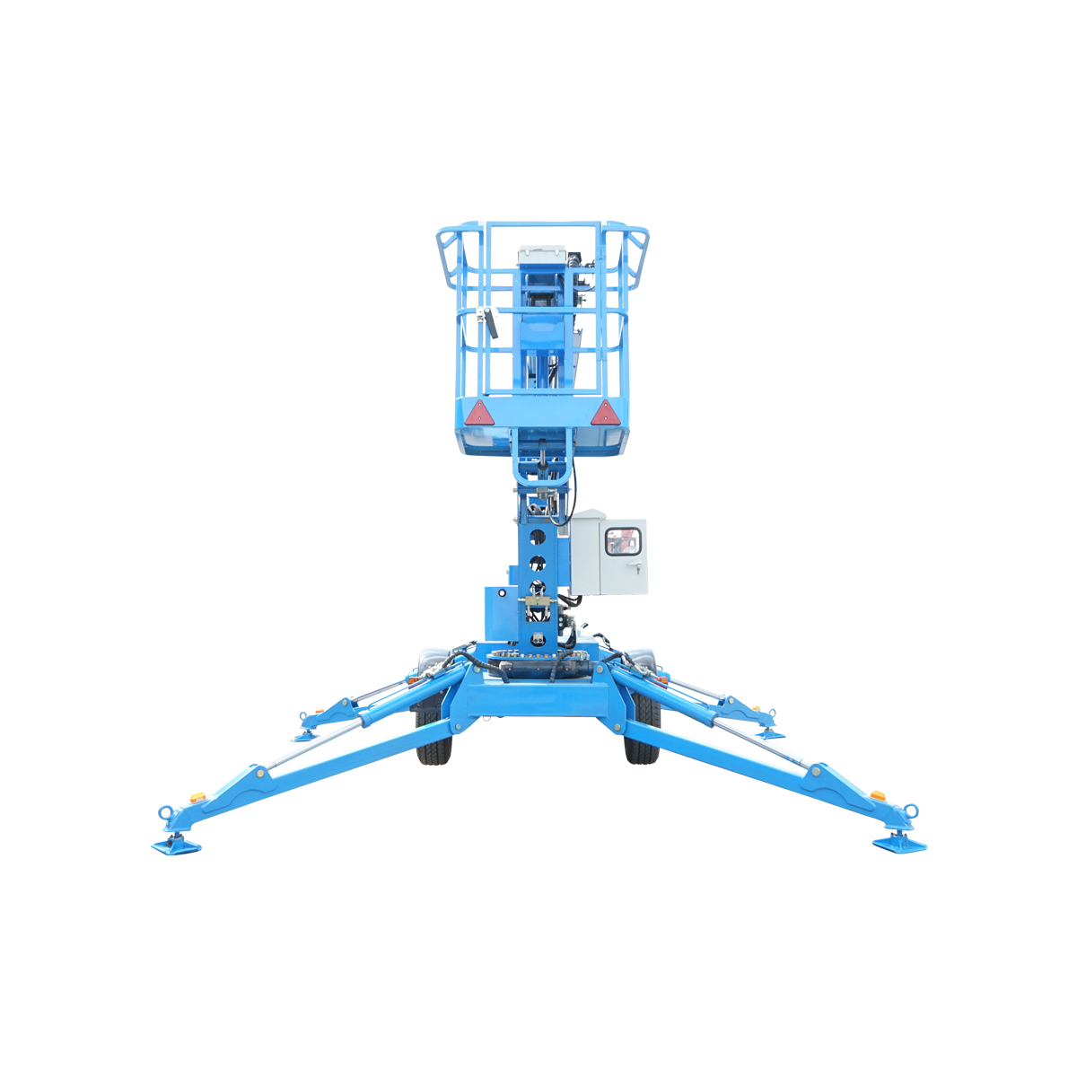 Platforma/nacela pentru lucru la inaltime tip remorca 16m, 200Kg cu telecomanda motor benzina - imagine 2