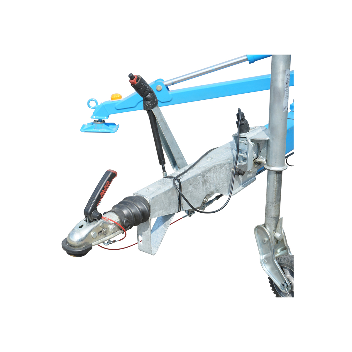 Platforma/nacela pentru lucru la inaltime tip remorca 16m, 200Kg cu telecomanda motor benzina - imagine 4