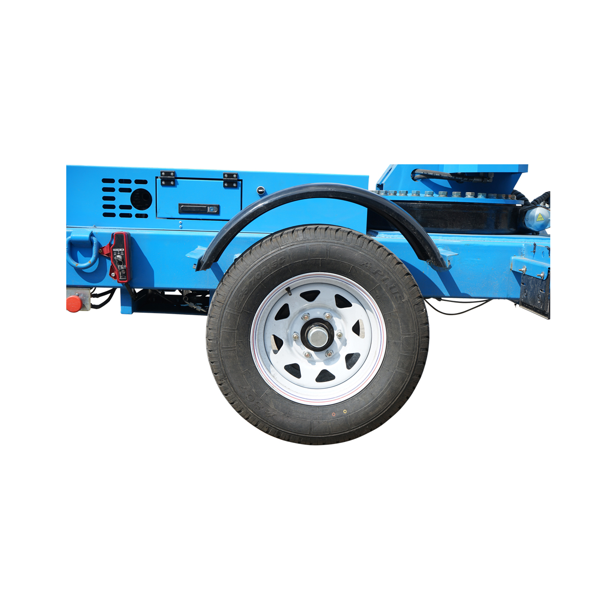 Platforma/nacela pentru lucru la inaltime tip remorca 16m, 200Kg cu telecomanda motor benzina - imagine 3