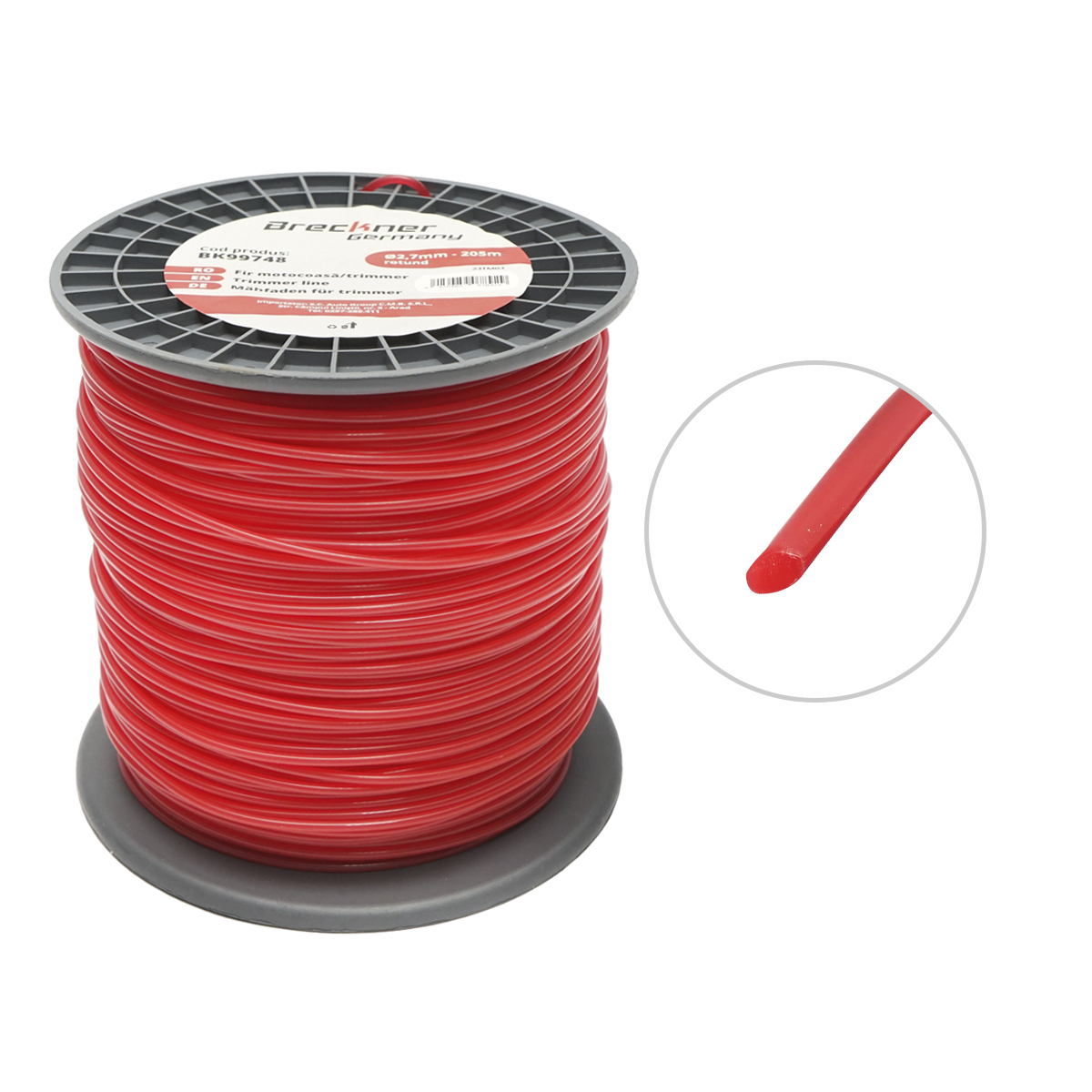 Fir rotund pentru motocoasa 2.7mmx205m Breckner Germany