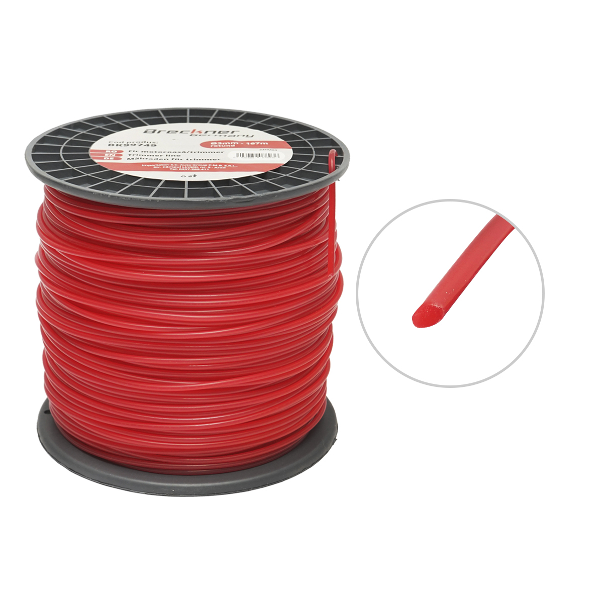 Fir rotund pentru motocoasa 3mmx167m Breckner Germany