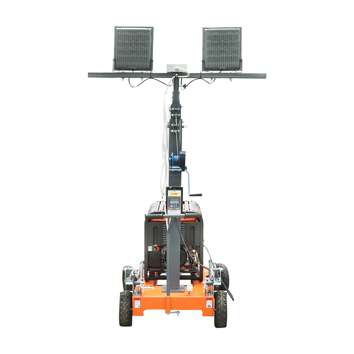 Turn de iluminat LED mobil, telescopic 4x200W 4.5KW inaltime 1800-4800mm cu generator diesel - imagine 3